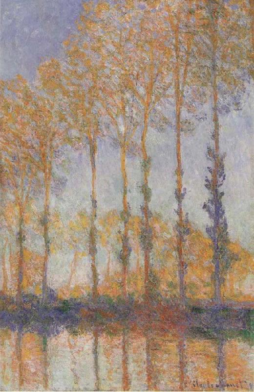 Claude Monet Poplars on the banks of the EPTE China oil painting art